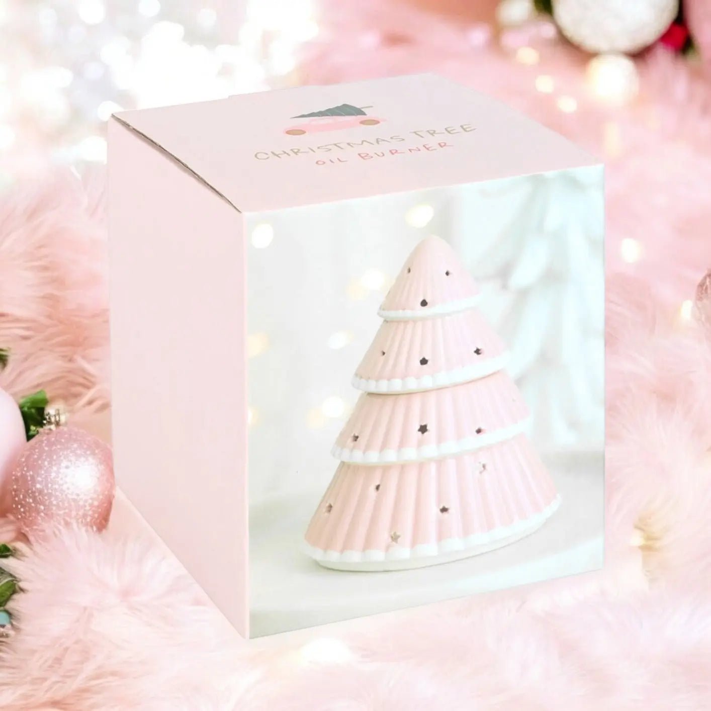 Pink Christmas Tree Wax Burner - Prezzi
