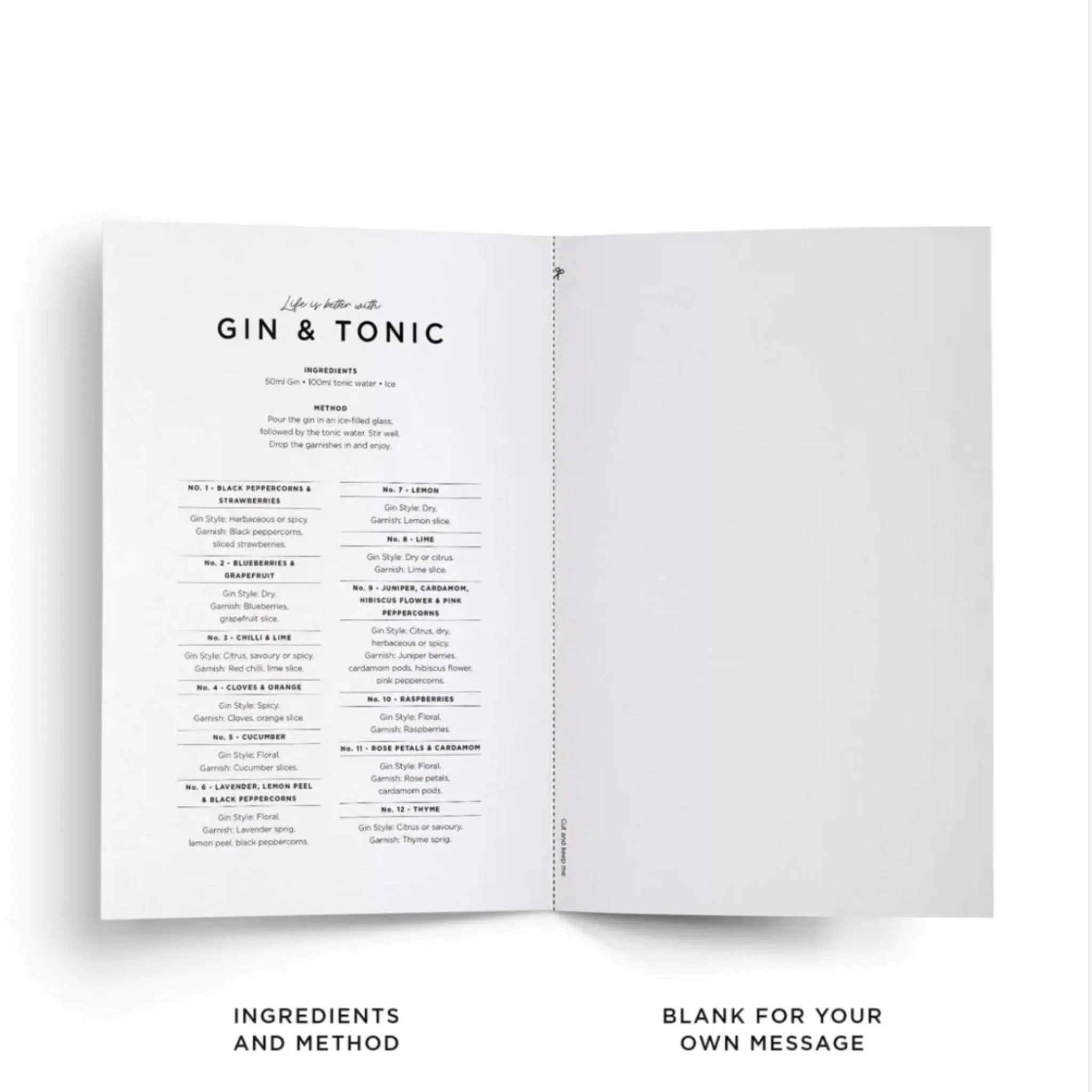 Life is Better With Gin & Tonic Card - Prezzi