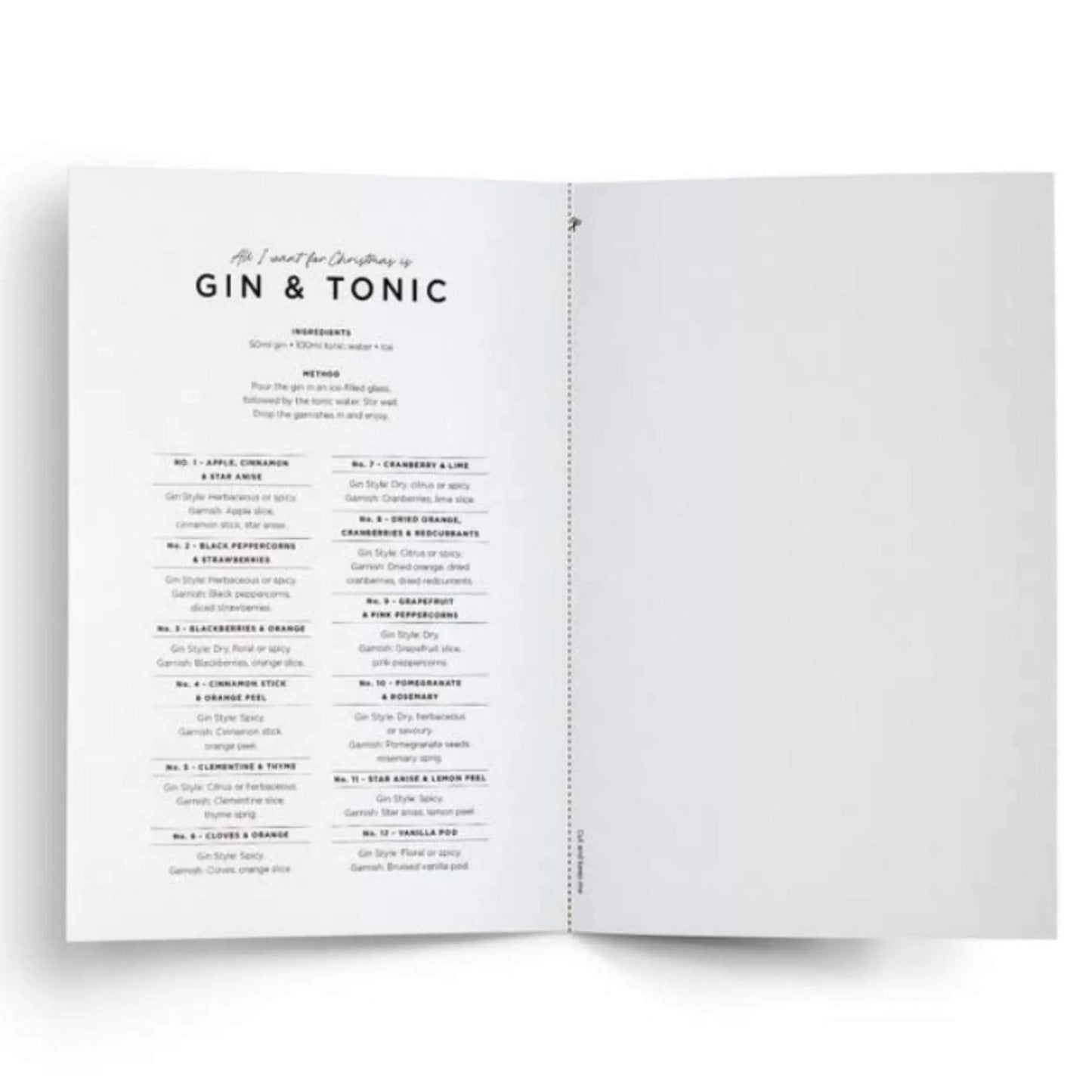 All I Want For Christmas Is Gin & Tonic Christmas Card - Prezzi
