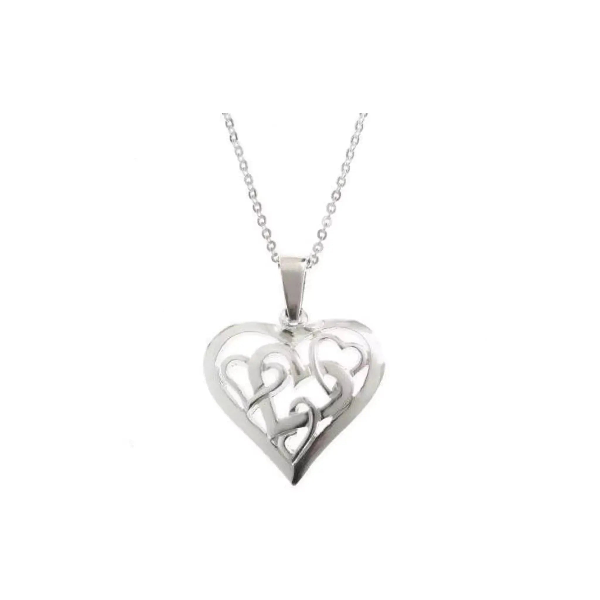 Celtic Silver Heart necklace - Prezzi