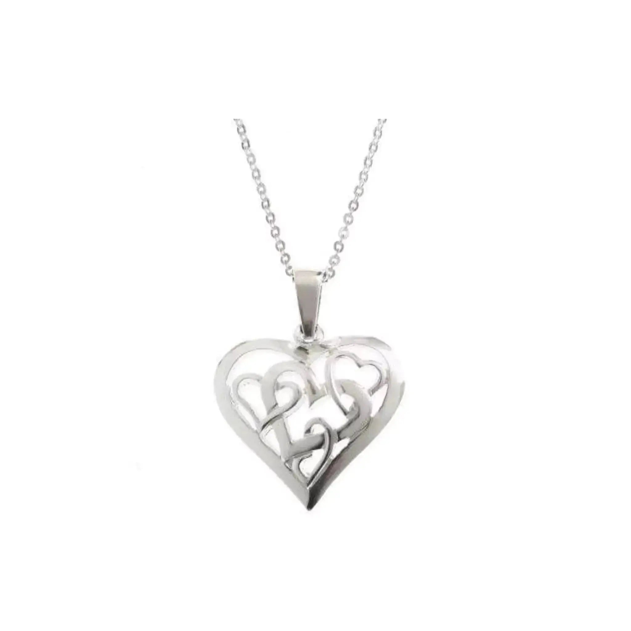 Celtic Silver Heart necklace - Prezzi