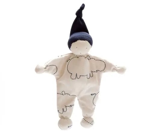 Baby Comforter White and Navy Rhino Design Best Years