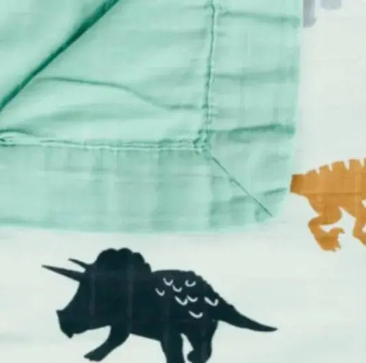 Love Mom 4 Layer Muslin Dinosaurs Blanket - Prezzi