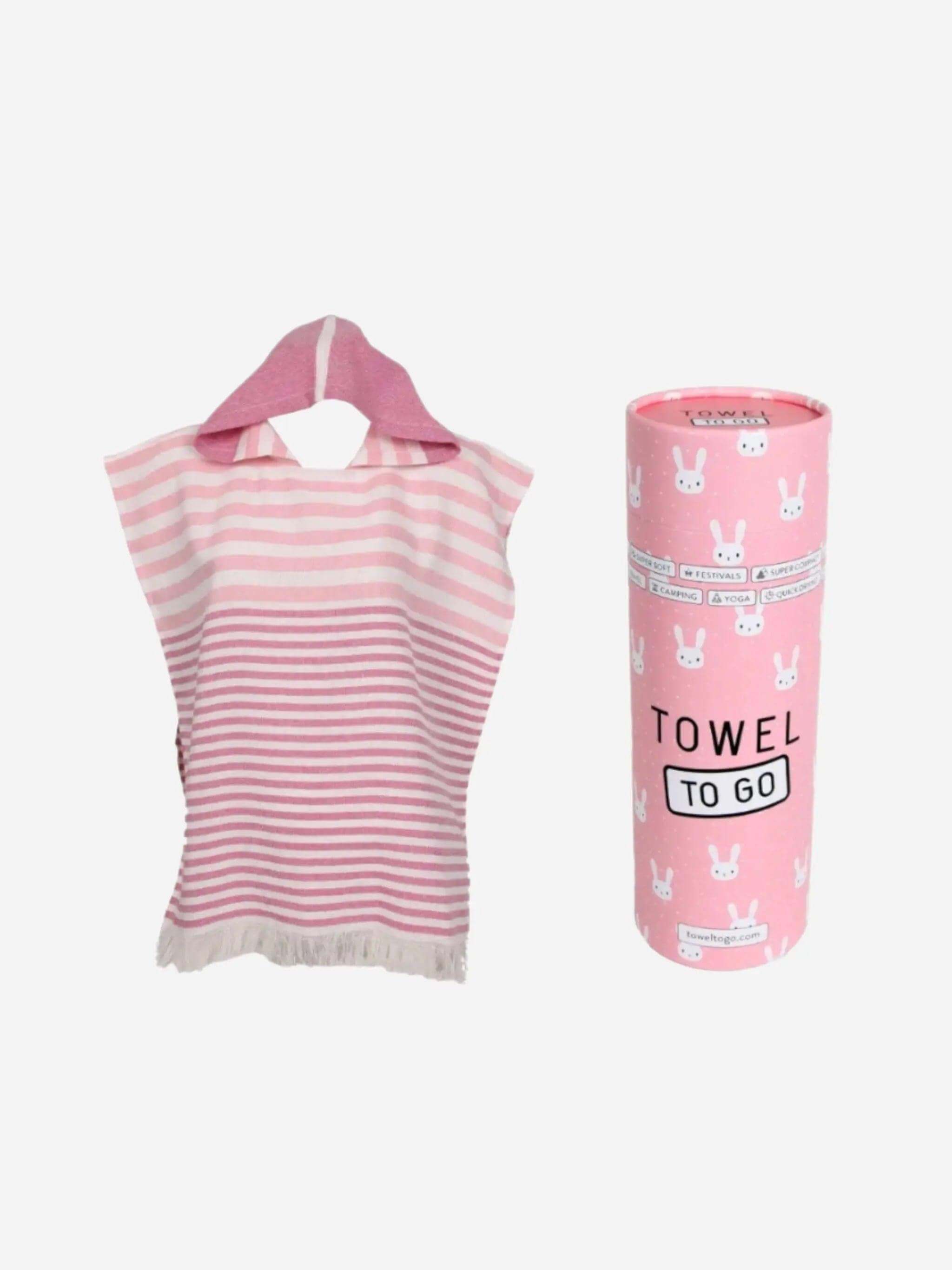 Towel to Go Kids Hooded Beach Poncho Rosa - Prezzi