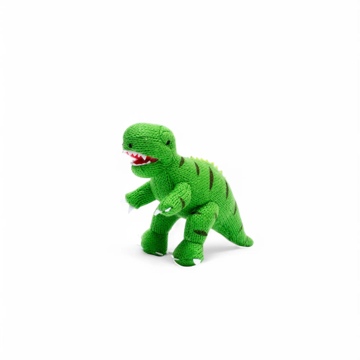 Best Years Knitted Green T Rex Dinosaur Rattle Best Years