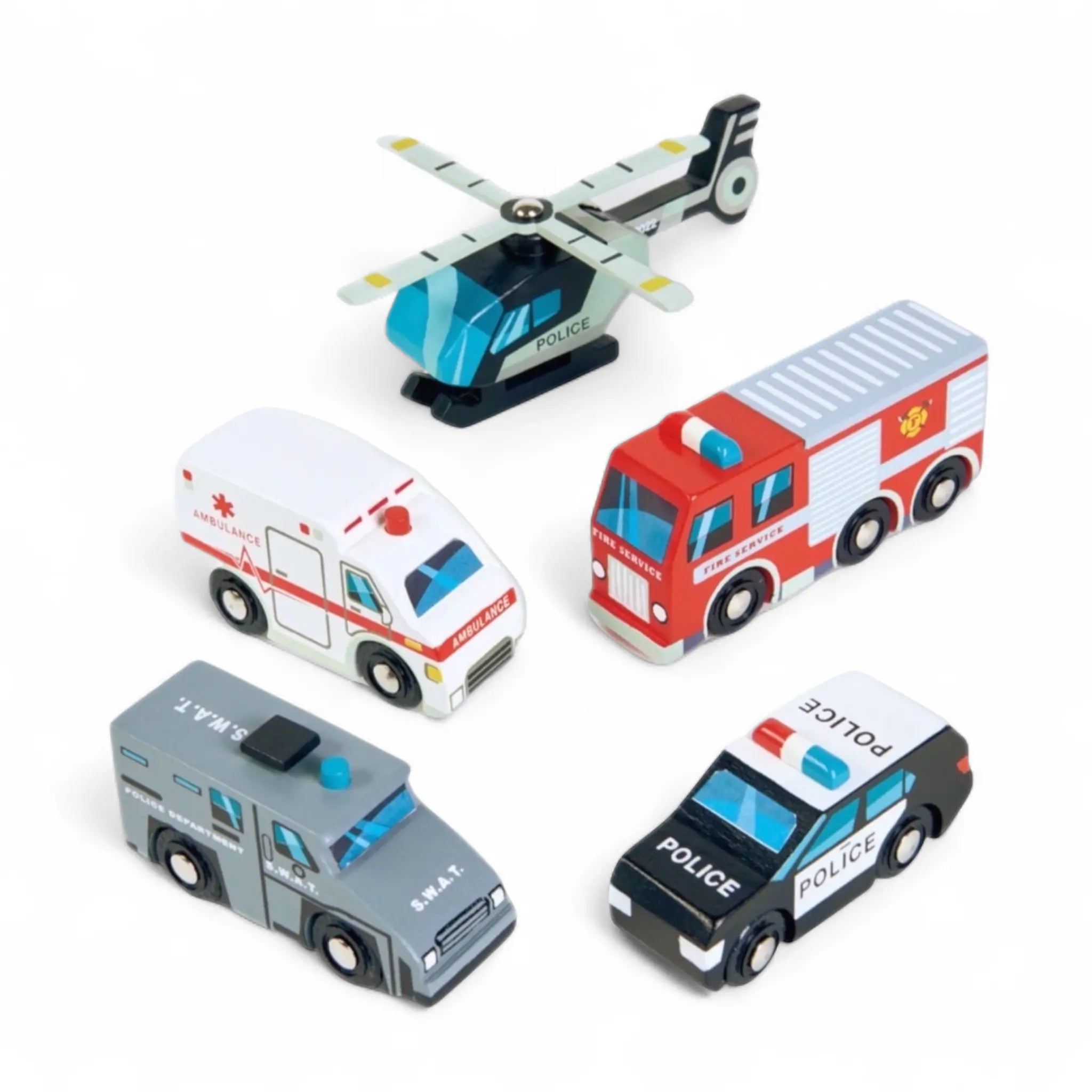 Tender Leaf Emergency Vehicles Set - Prezzi