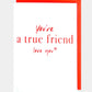 You're A True Friend - Prezzi