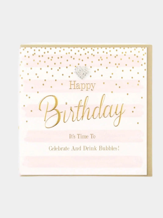 Happy Birthday Diamante Card - Prezzi
