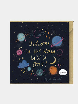 Welcome To The World Little One Bean Card - Prezzi