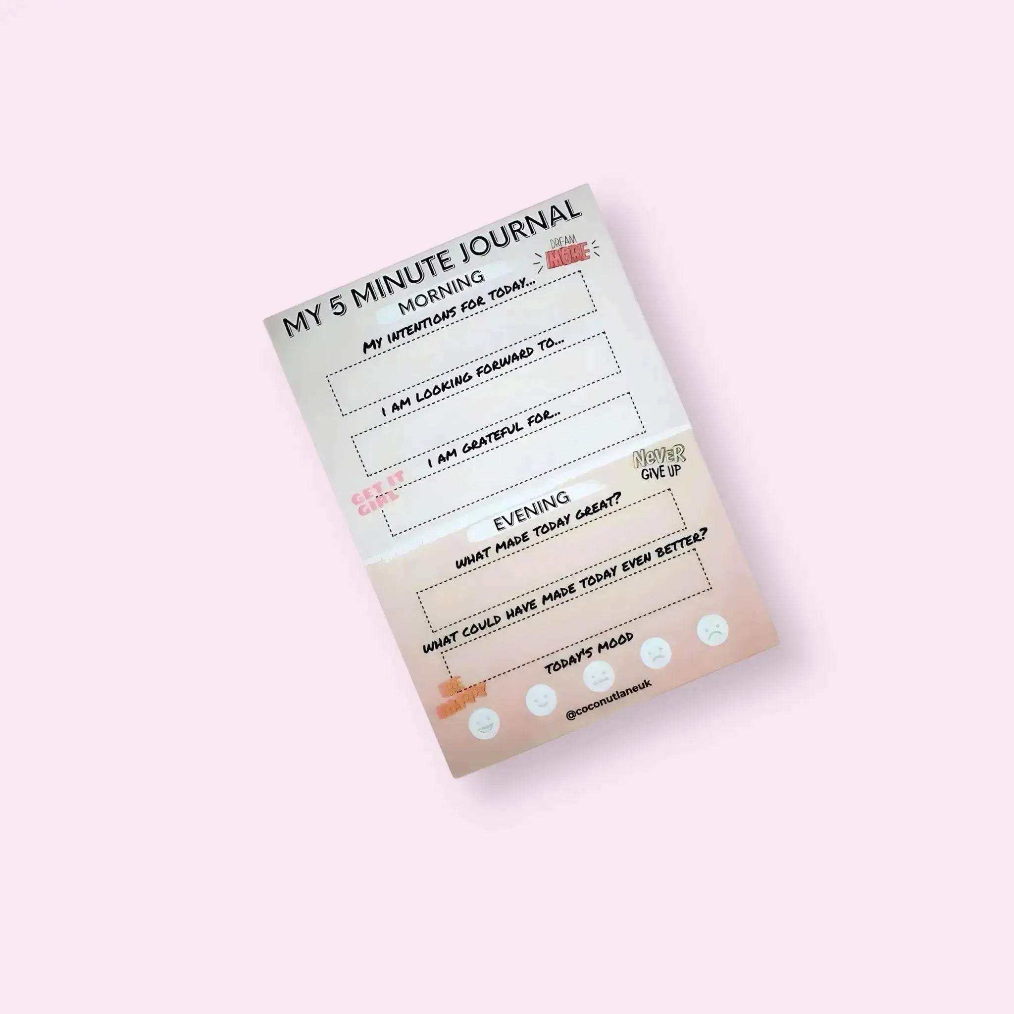 5 Minute Planner Coconut Lane