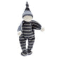 Baby Comforter Grey and White Thin Stripe Organic Cotton Best Years