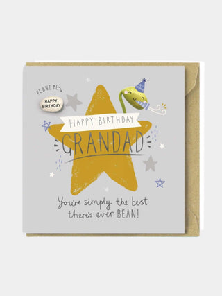 Happy Birthday Grandad Bean Card - Prezzi