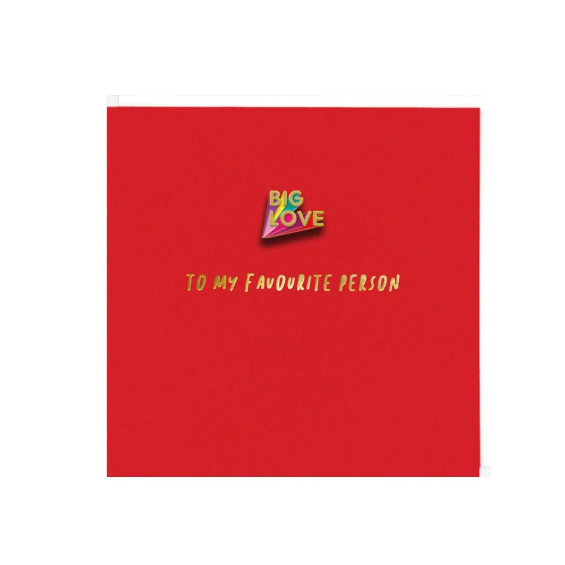 Big Love Pin Card - Prezzi