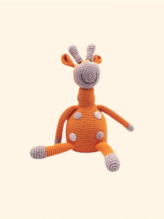 Pebble Orange Giraffe Rattle - Prezzi