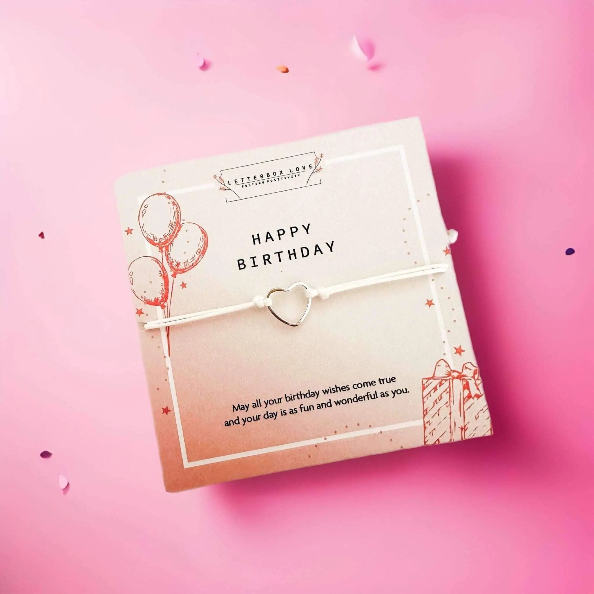 Happy Birthday Bracelet Letterbox Love - Prezzi