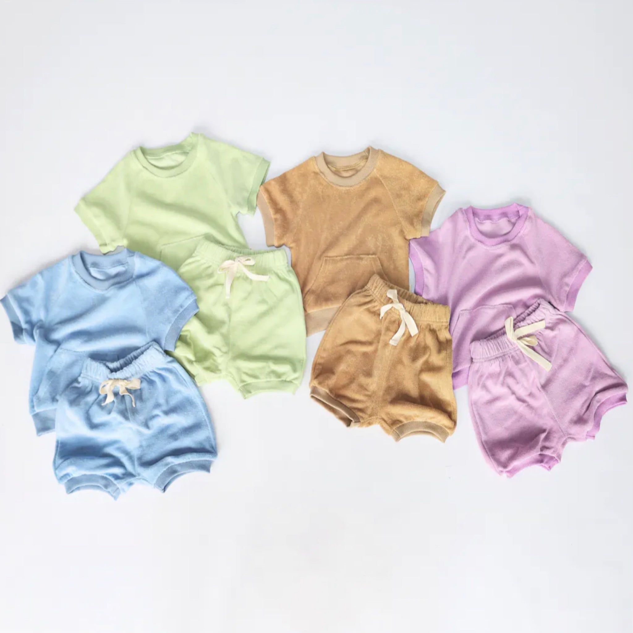 DreamBuy Terry Towelling Fabric Summer Set Dreambuy
