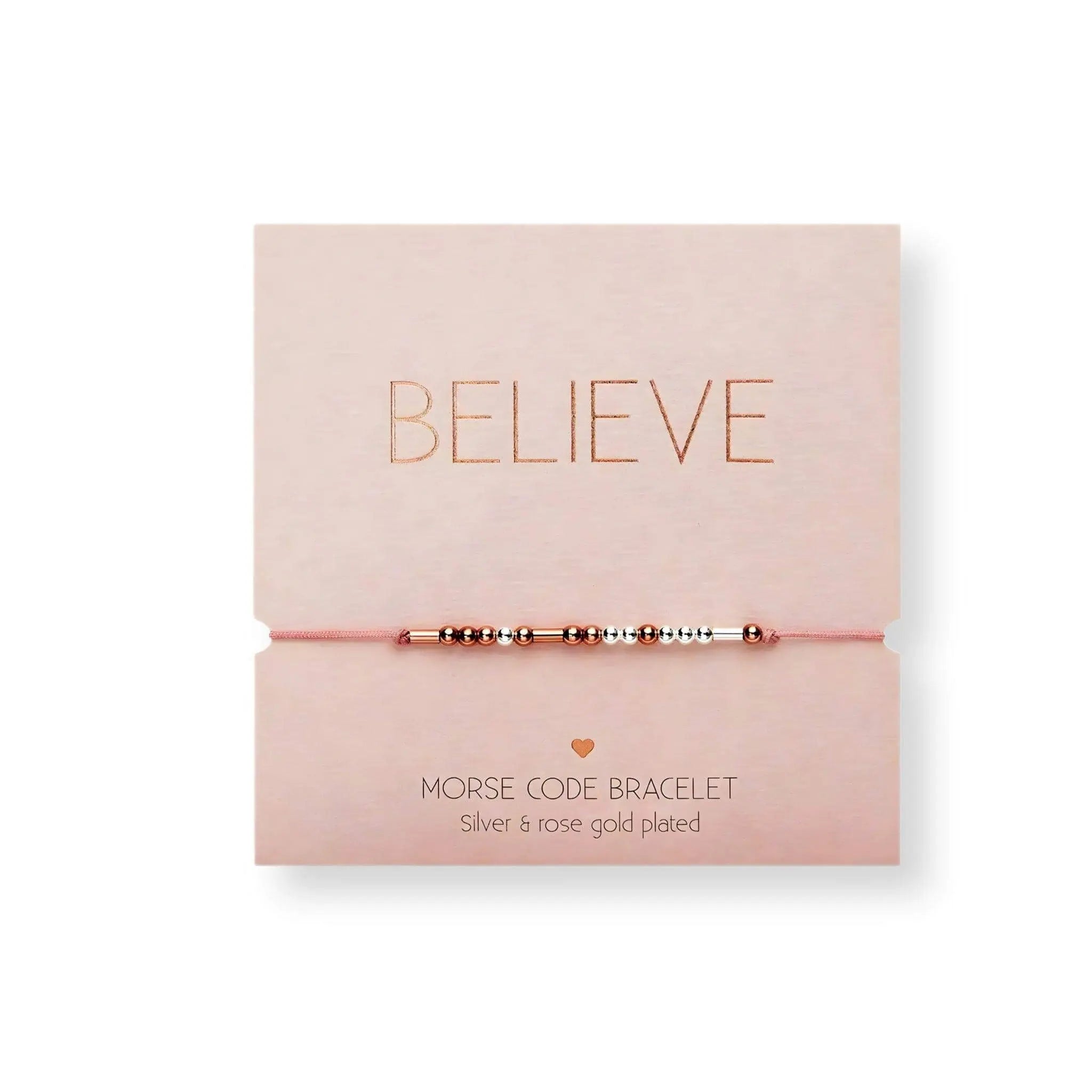 Bracelet - "Morse Code" - believe - Prezzi