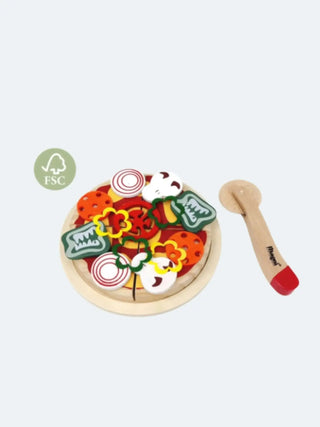 Wooden Pizza Play Food With Accessories and Box - Prezzi