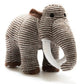 Woolly Mammoth Knitted Dinosaur Rattle Brown Stripe Best Years