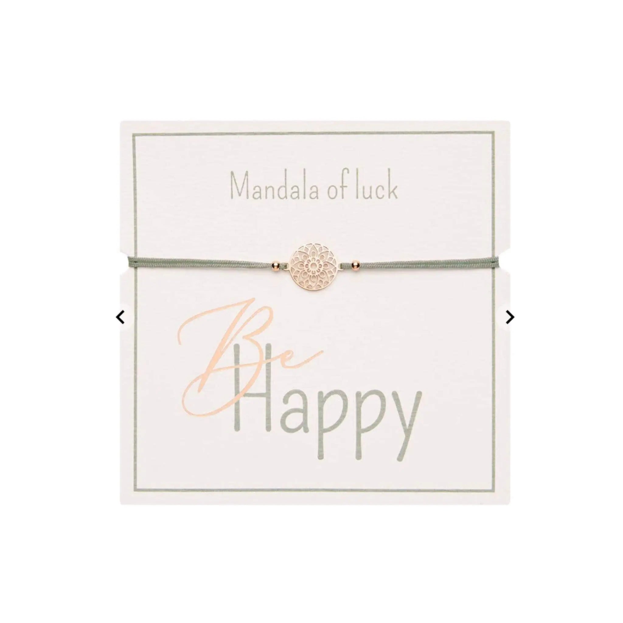 "Be Happy" Mandala of Luck Bracelet Rose Gold - Prezzi