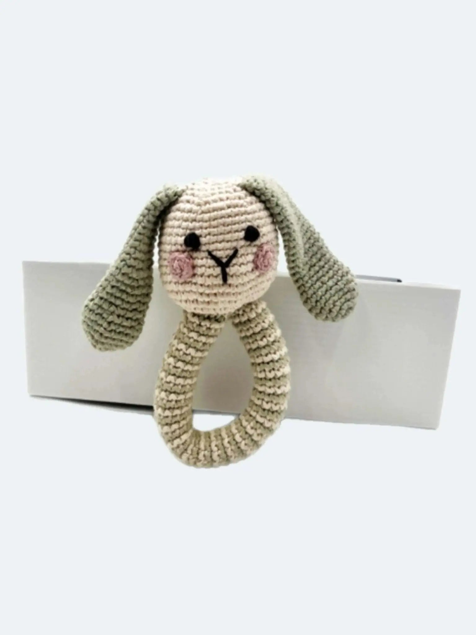Pebble- Bunny Ring Rattle Green - Prezzi