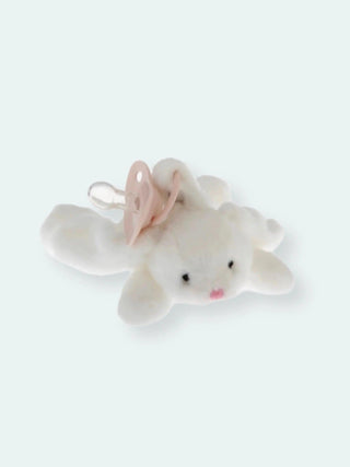 Doodalou Plush Pacifier Toy Furry Friend and Pacifier – Bunny - Prezzi