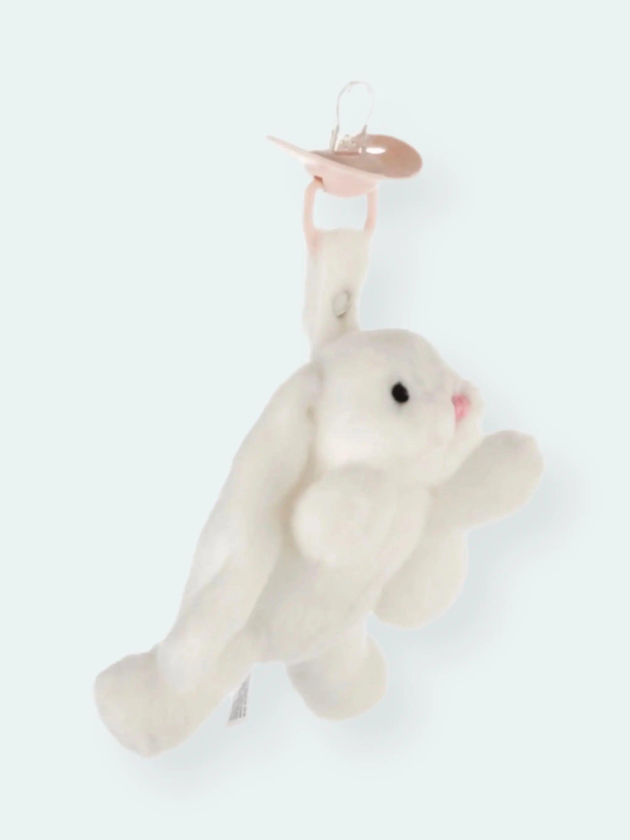 Doodalou Plush Pacifier Toy Furry Friend and Pacifier – Bunny - Prezzi