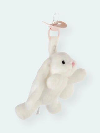 Doodalou Plush Pacifier Toy Furry Friend and Pacifier – Bunny - Prezzi