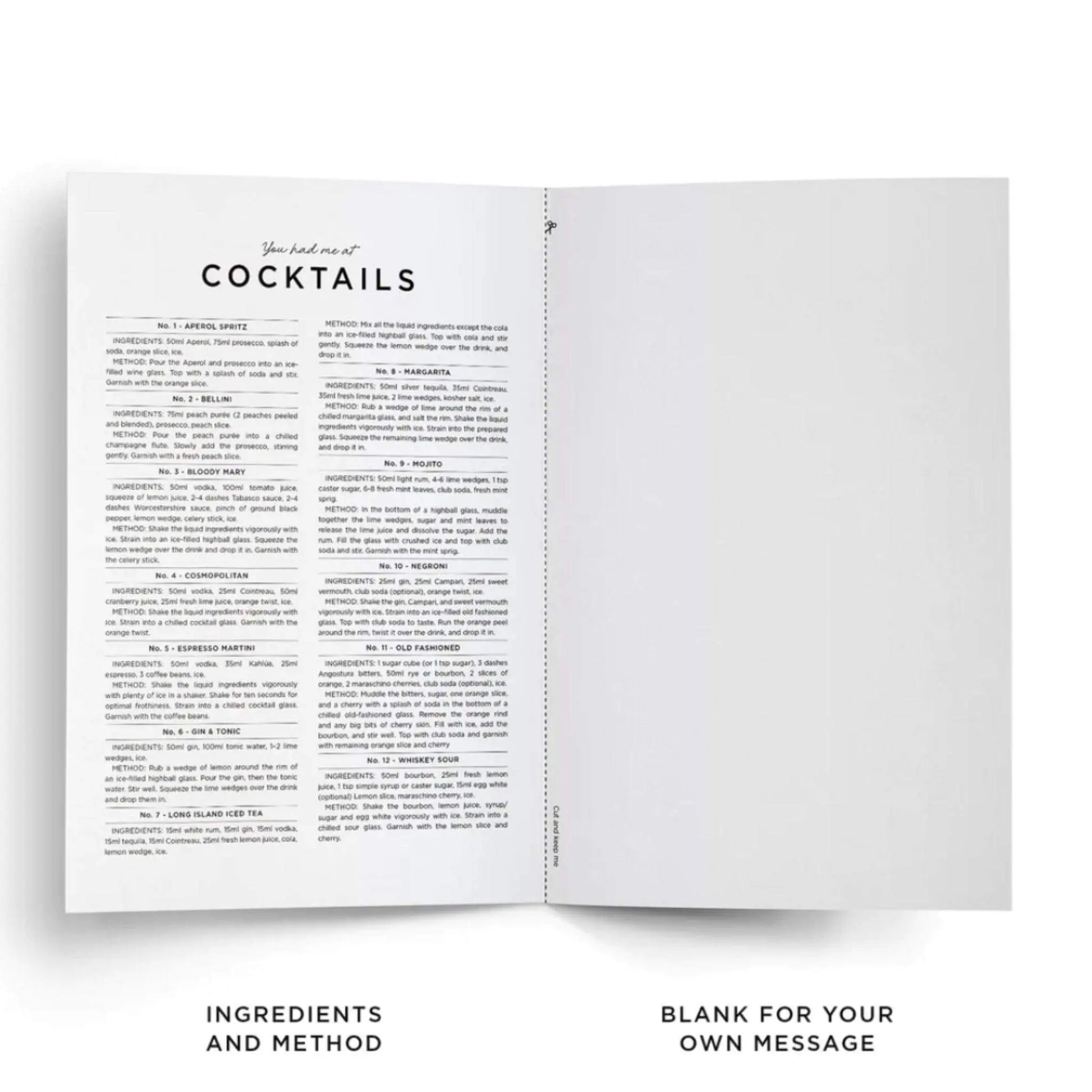 You Had Me At Cocktails Card - Prezzi