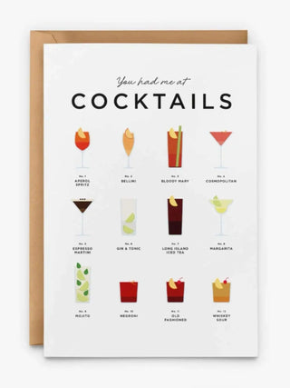 You Had Me At Cocktails Card - Prezzi