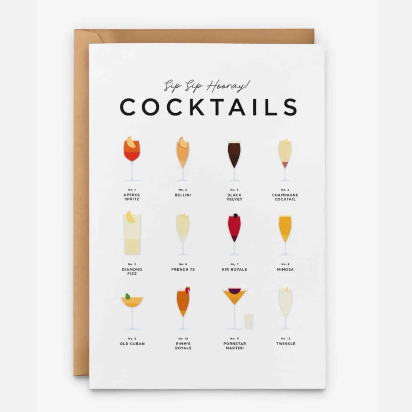 Sip Sip Hooray Congratulations Card - Prezzi