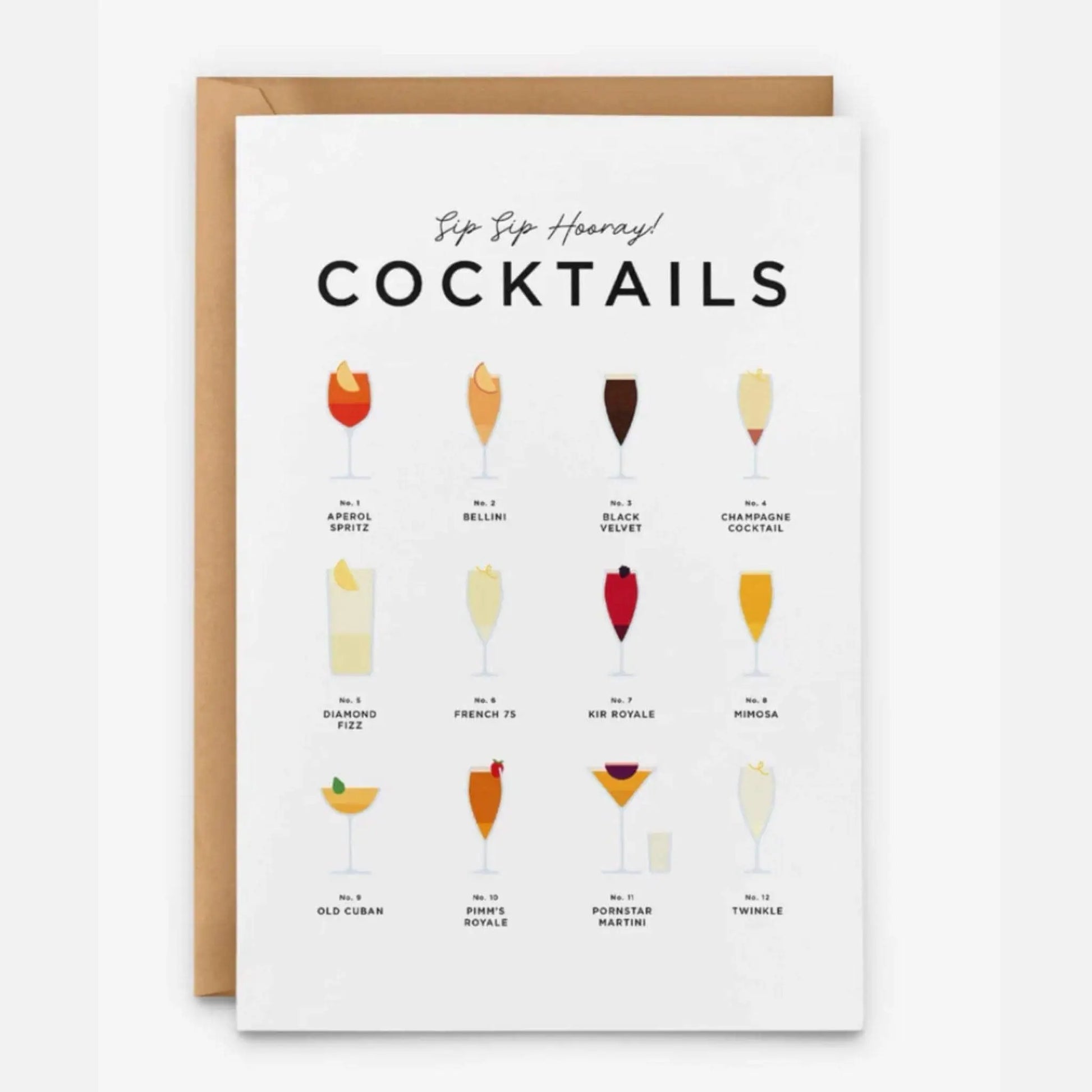 Sip Sip Hooray Congratulations Card - Prezzi