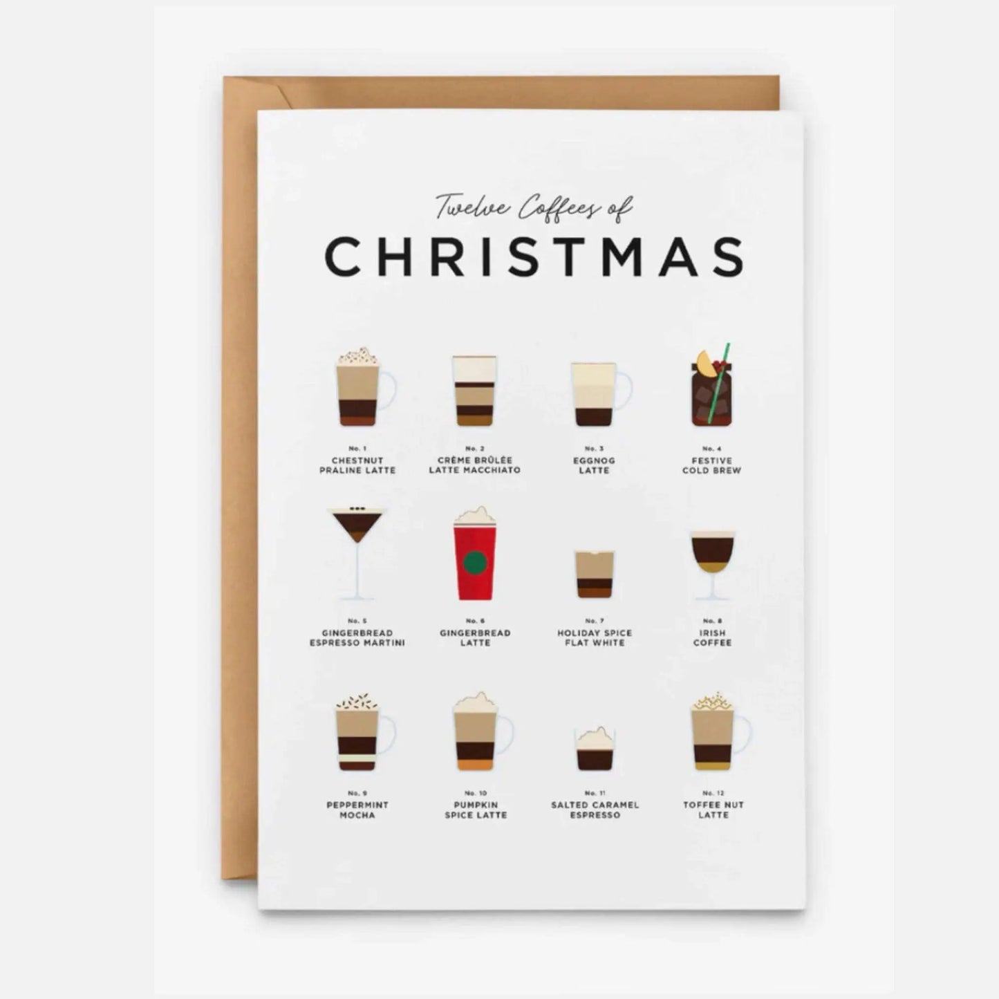 Twelve Coffees of Christmas Card - Prezzi