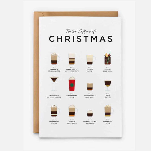 Twelve Coffees of Christmas Card - Prezzi