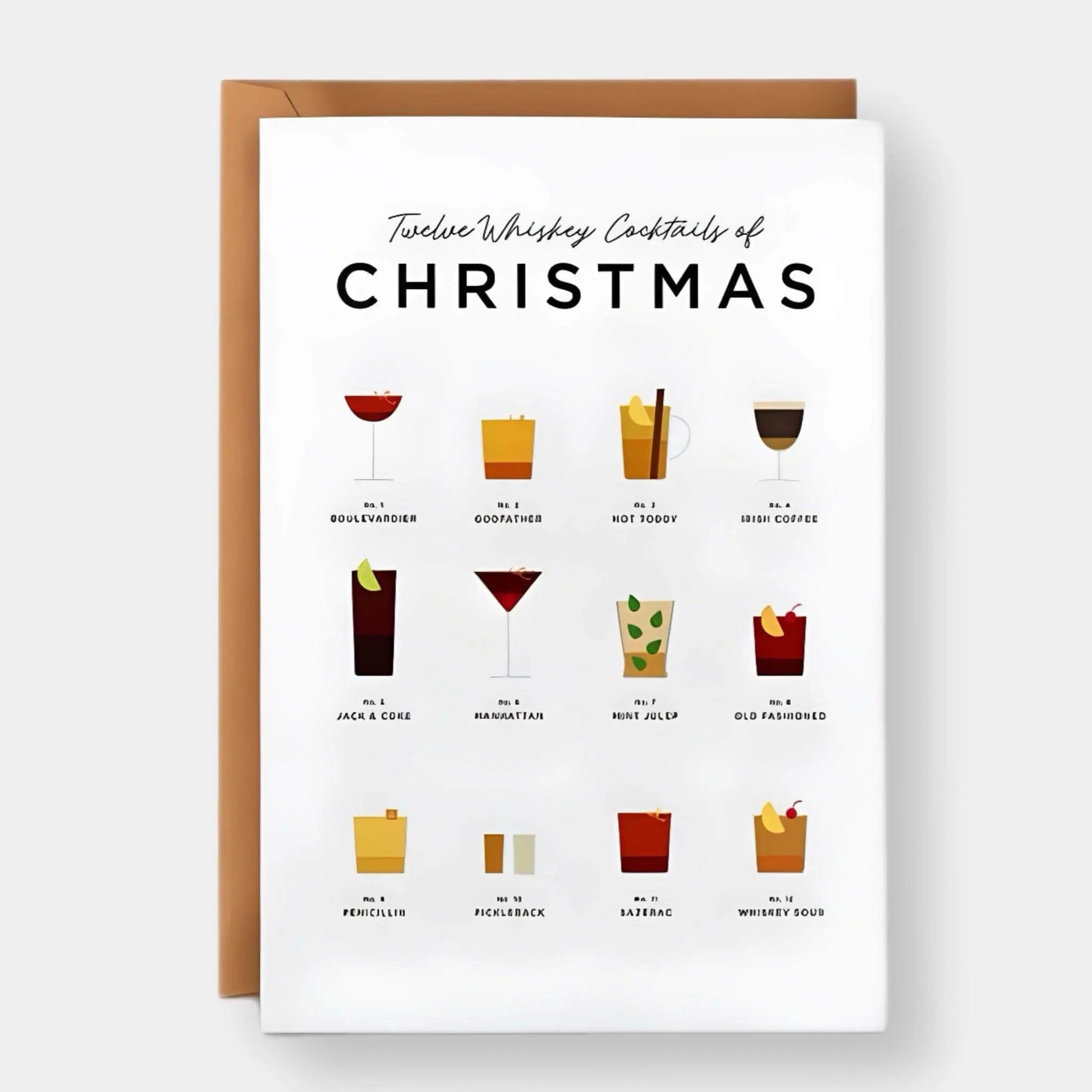 Twelve Whiskey Cocktails of Christmas Card - Prezzi