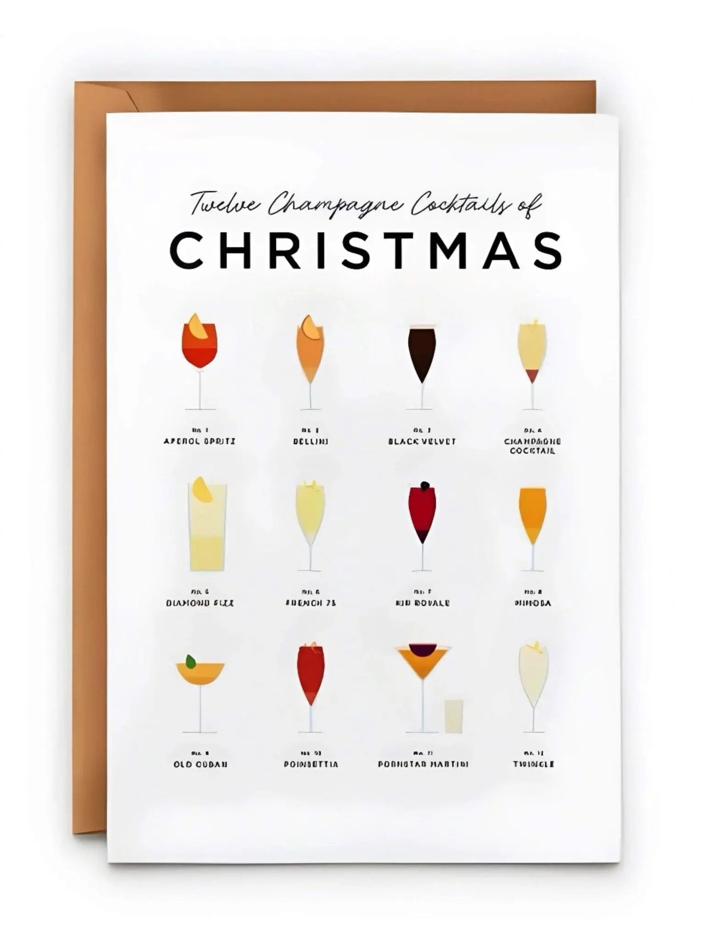 Twelve Champagne Cocktails of Christmas Card - Prezzi