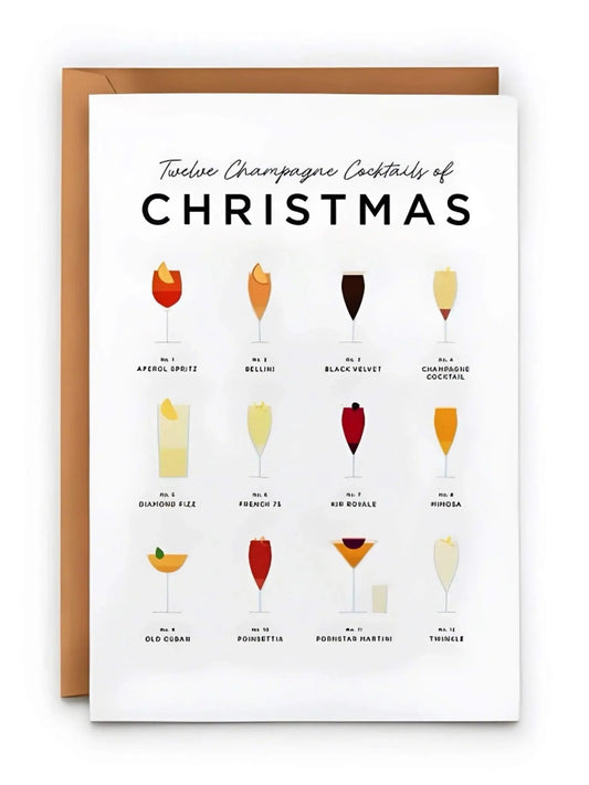 Twelve Champagne Cocktails of Christmas Card - Prezzi