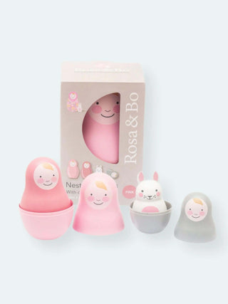 Rosa & Bo Pink Nesting Babies with Chiming Bo Bunny - Prezzi