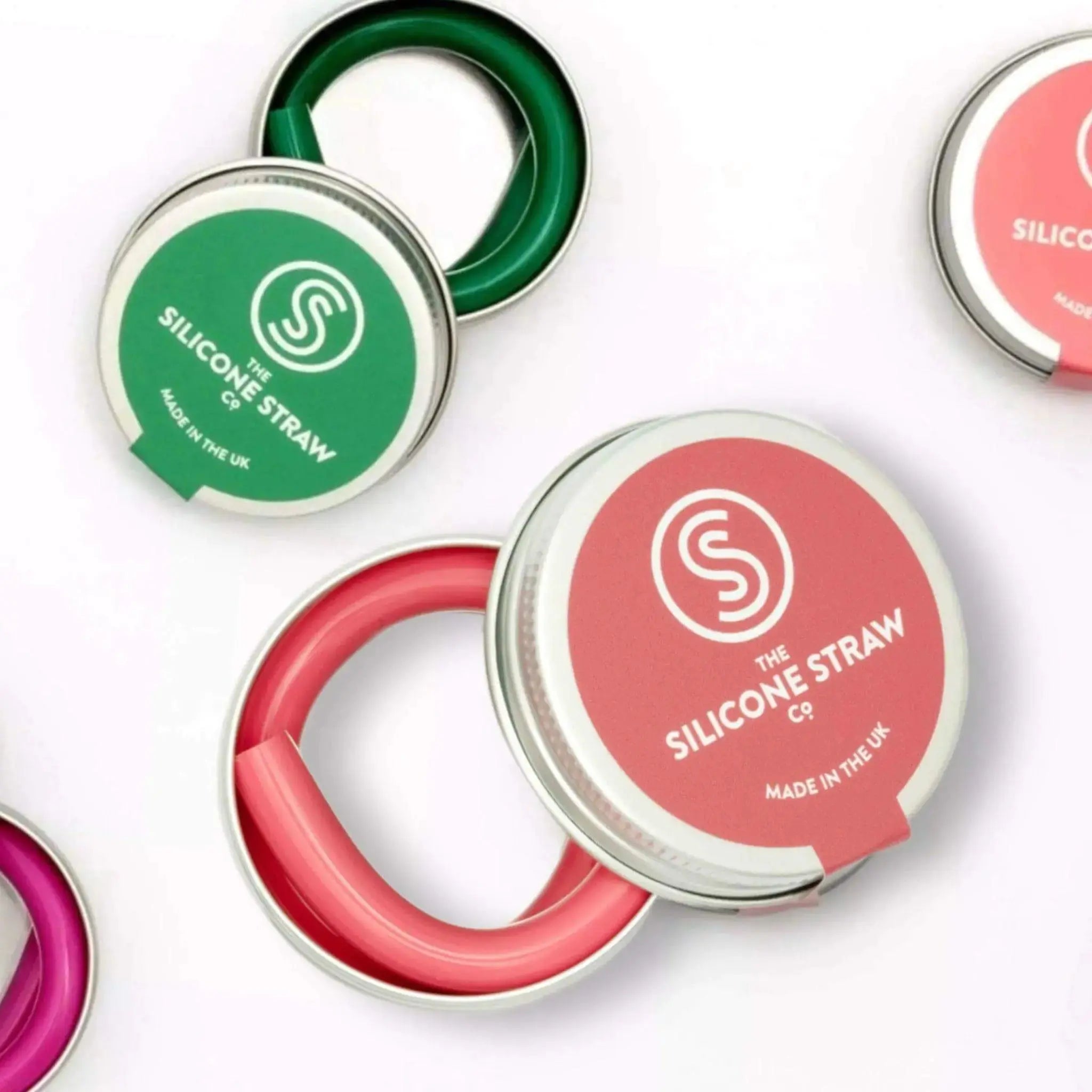 The Silicone Straw Co. Travel Straw in Tin - Rose Pink The Silicone Straw Co.