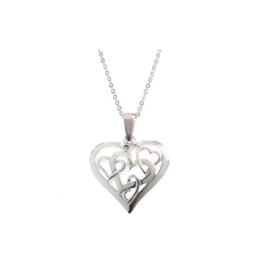 Celtic Silver Heart necklace - Prezzi