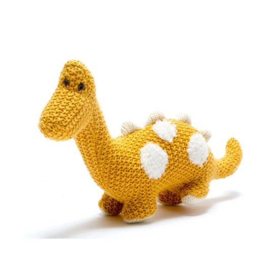 Best Years Knitted Organic Small Diplodocus Mustard Best Years