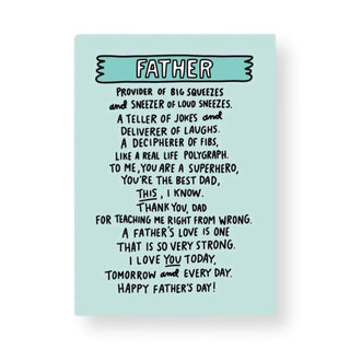 Humorous Father’s Day Card - Prezzi