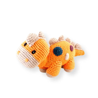 Pebble Dinosaur Rattle Steggi Orange - Prezzi