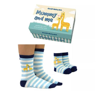 Mummy and Me Cucamelon Giraffe Sock Giftbox - A matching pair for Mummy and Toddler - Prezzi