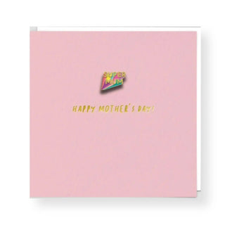 Super Mum Mother's Day Pin Card Redback
