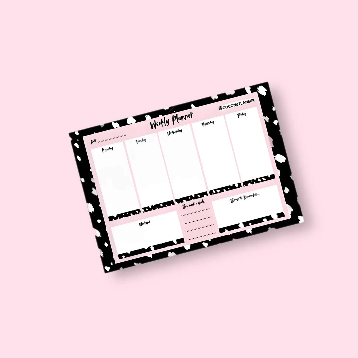 Black & Pink Animal Print Planner - Prezzi