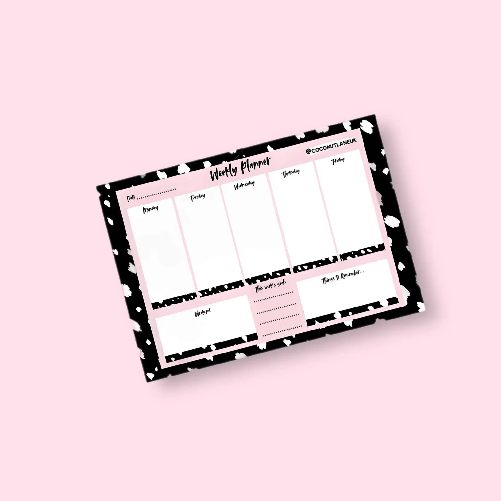 Black & Pink Animal Print Planner - Prezzi