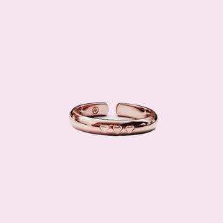Hearts Rose Gold Affirmation Jewellery