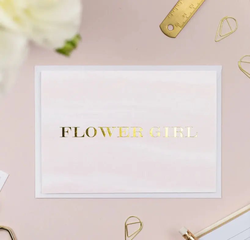 Flower Girl Foiled Card Mileto