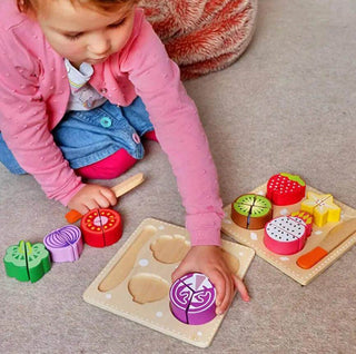 Wooden Play Food Set– Fruit & Vegetables - Prezzi